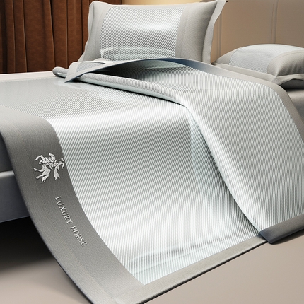 91家纺网 家纺一手货源 找家纺 （总）卡初2025新款夏季轻柔丝冰丝席-艾森特系列