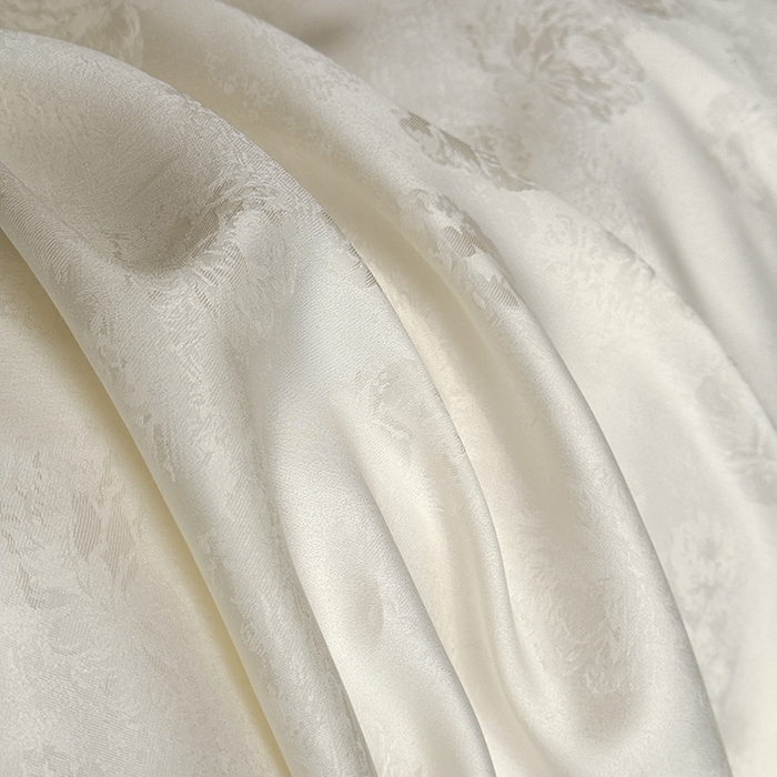 91家纺网 家纺一手货源 找家纺 鹿班家居 2025夏季60S莱赛尔提花系列漫月白茶四件套【标准会员-20】 白色