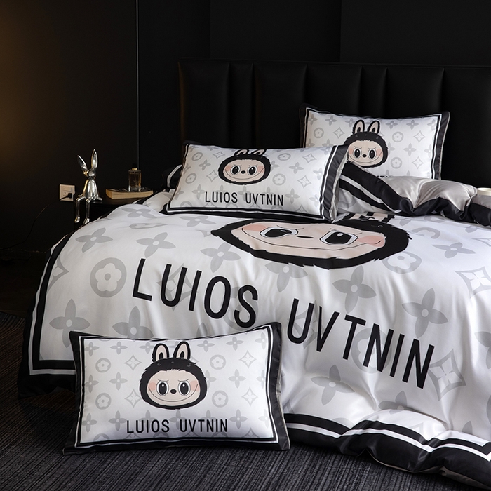 91家纺网 家纺一手货源 找家纺 （总）2025新款水洗真丝数码印花四件套