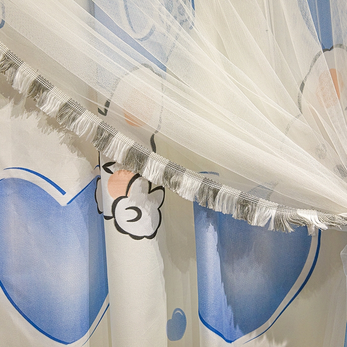 91家纺网 家纺一手货源 找家纺 锦逸家居 2025新款四季款三开门落地床幔蚊帐 幻城-蹦极兔