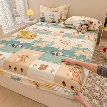 2025新款12868全棉套件单品系列二单床笠 玩趣森林