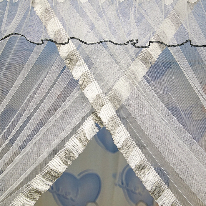 91家纺网 家纺一手货源 找家纺 锦逸家居 2025新款四季款三开门落地床幔蚊帐 幻城-蹦极兔