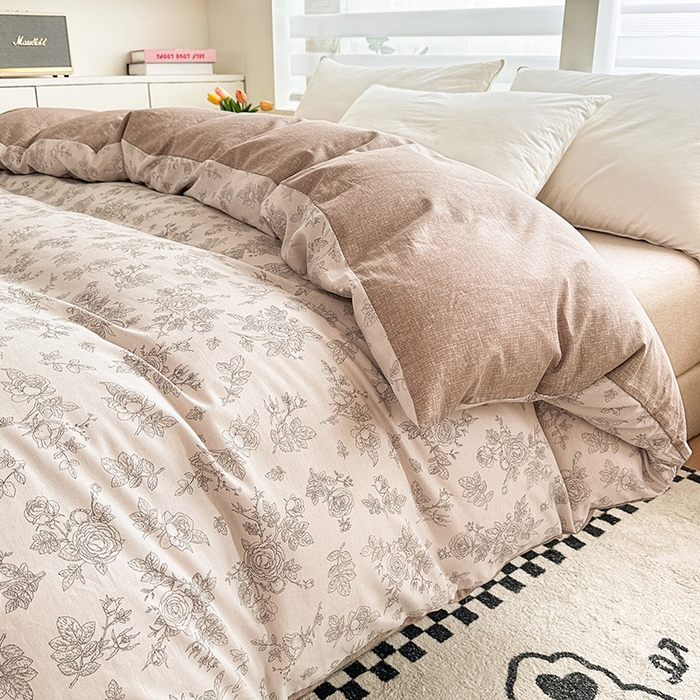 91家纺网 家纺一手货源 找家纺 绵庭家纺 2025新款12868全棉套件单品系列二单被套 摩菲