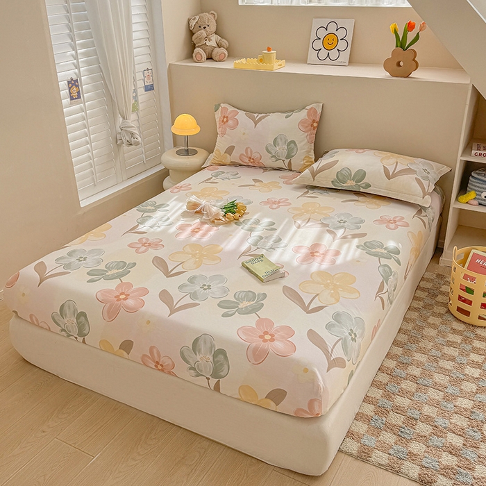 91家纺网 家纺一手货源 找家纺 2025新款12868全棉套件单品系列二单床笠 优朵