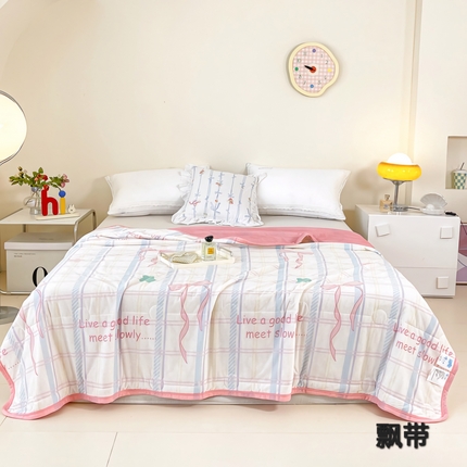 91家纺网 家纺一手货源 找家纺 （总）悦织湾家纺2025新款冰丝冰激凌夏被