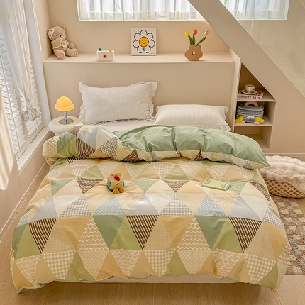 91家纺网 家纺一手货源 找家纺 （总）绵庭家纺 2025新款12868全棉套件单品系列二单被套