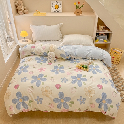 91家纺网 家纺一手货源 找家纺 （总）绵庭家纺 2025新款12868全棉套件单品系列二单被套