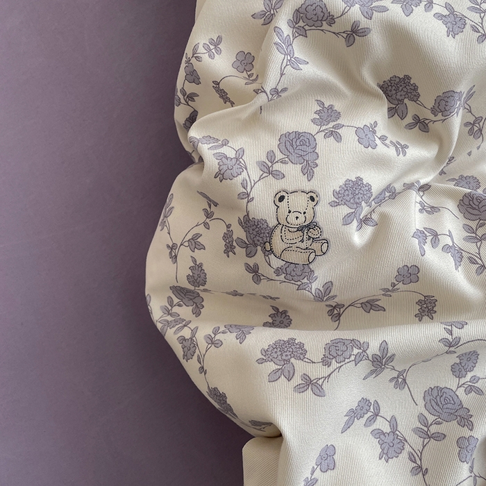 91家纺网 家纺一手货源 找家纺 汣沐生活 2025新款针织棉印花款四件套 梦栀子