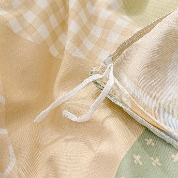 91家纺网 家纺一手货源 找家纺 绵庭家纺 2025新款12868全棉套件单品系列二单被套 云峰-绿