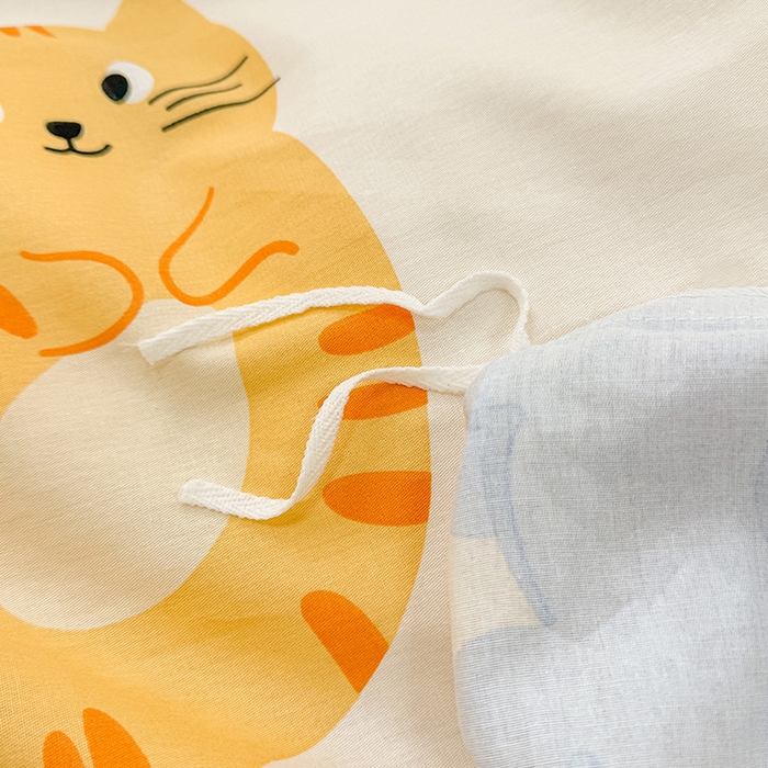 91家纺网 家纺一手货源 找家纺 绵庭家纺 2025新款12868全棉套件单品系列二单被套 狮子乐园