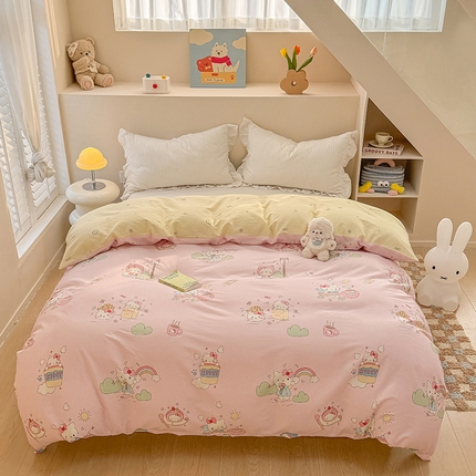 91家纺网 家纺一手货源 找家纺 （总）绵庭家纺 2025新款12868全棉套件单品系列二单被套