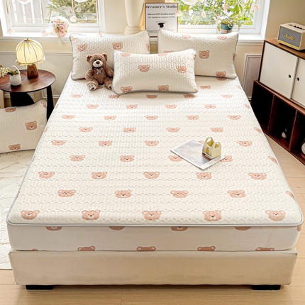 91家纺网 家纺一手货源 找家纺 （总）富馨莱 2025新款A类凉感丝空气纤维凉席床笠款