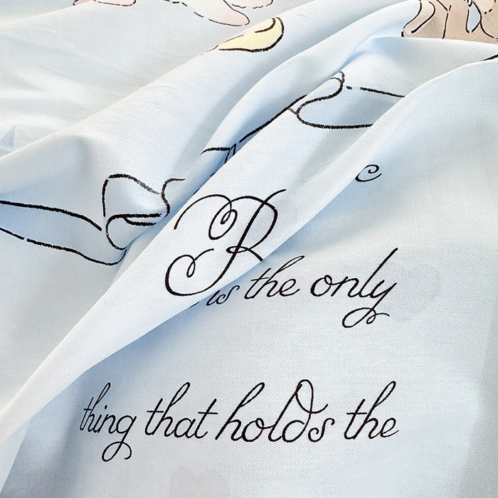 91家纺网 家纺一手货源 找家纺 绵庭家纺 2025新款12868全棉套件单品系列二单床单 奶油阿布-蓝