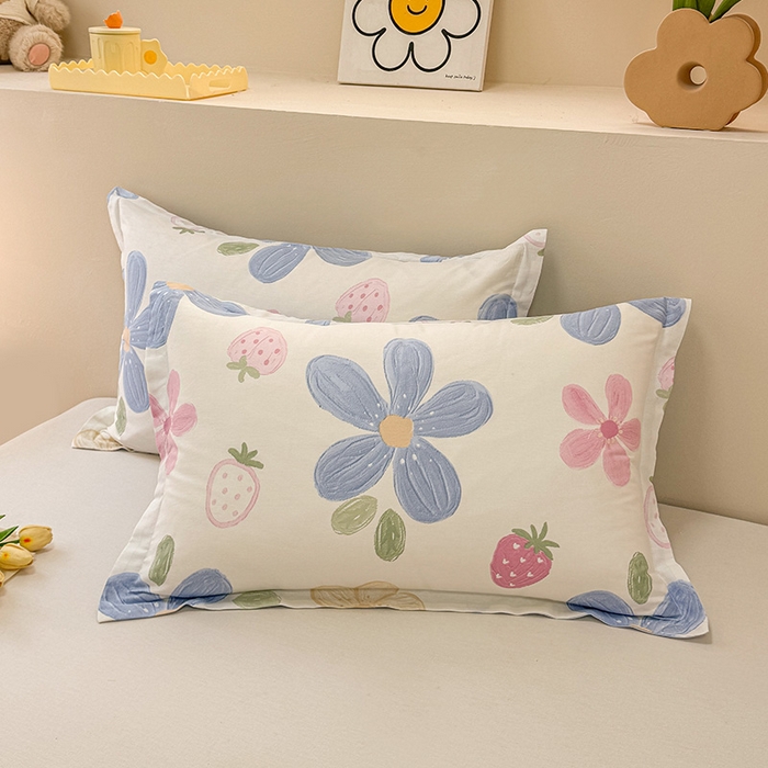 91家纺网 家纺一手货源 找家纺 绵庭家纺 2025新款12868全棉套件单品系列二四件套 伊恋花韵