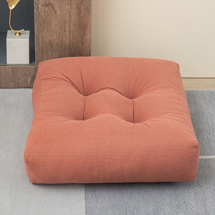 91家纺网 家纺一手货源 找家纺 美达人 2025新款灯芯绒珍珠棉防水方形坐垫 灯芯绒-豆沙-方形坐垫