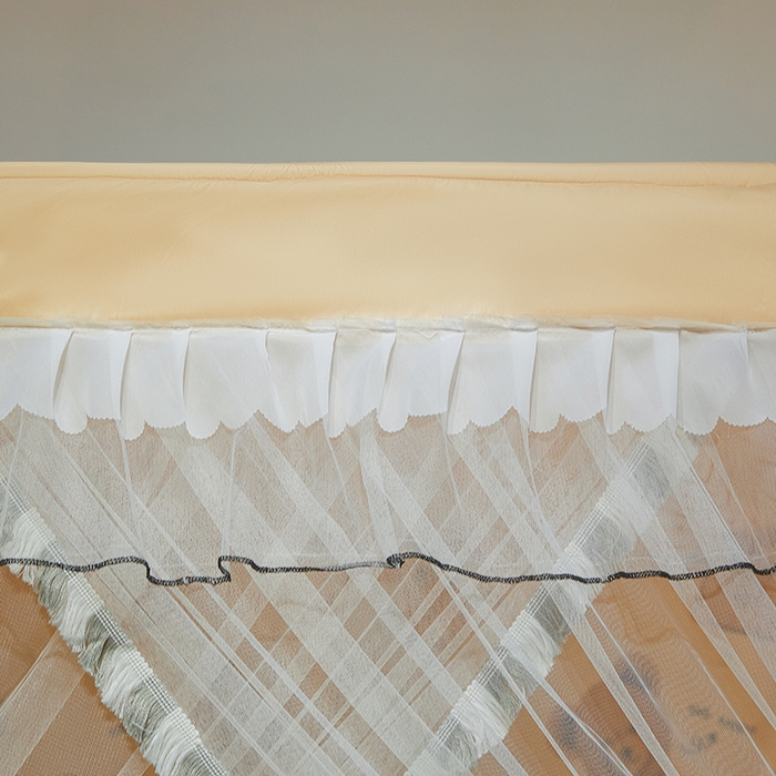 91家纺网 家纺一手货源 找家纺 锦逸家居 2025新款四季款三开门落地床幔蚊帐 幻城-早安宝贝