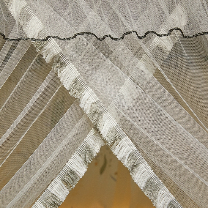 91家纺网 家纺一手货源 找家纺 锦逸家居 2025新款四季款三开门落地床幔蚊帐 幻城-云儿坊