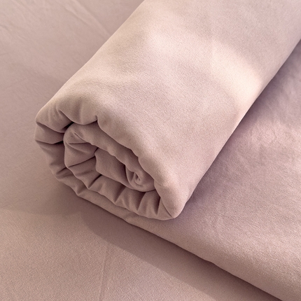 曼谷家纺 2025新款软糯毛巾绣水洗棉床单床笠枕套纯色床单床笠枕套单品 水洗-紫色