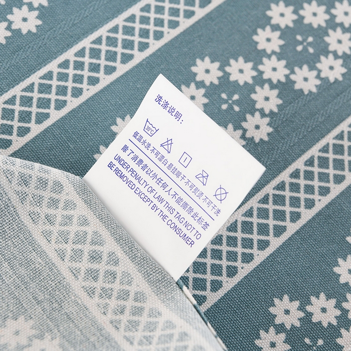 91家纺网 家纺一手货源 找家纺 润淳家居 2025新款老粗布三件套及单品 花条时尚 蓝