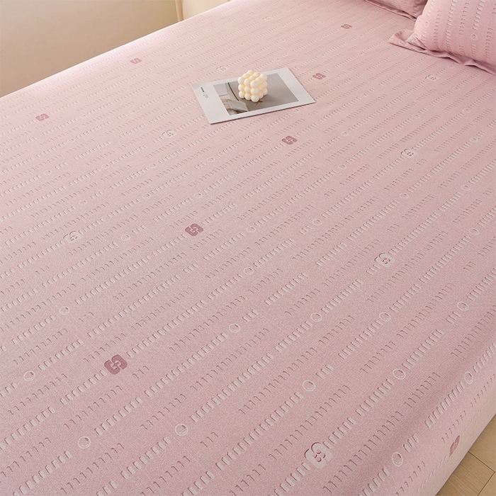 91家纺网 家纺一手货源 找家纺 润淳家居 2025新款老粗布三件套及单品 情话 豆沙