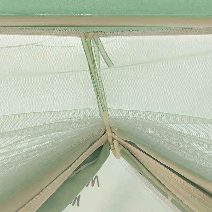 91家纺网 家纺一手货源 找家纺 锦逸家居 2025新款坐床式防摔遮光蚊帐 开心小兔-遮光