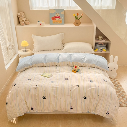 91家纺网 家纺一手货源 找家纺 （总）绵庭家纺 2025新款12868全棉套件单品系列二单被套