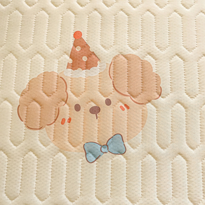 91家纺网 家纺一手货源 找家纺 富馨莱 2025新款A类凉感丝空气纤维凉席学生款 点点熊宝