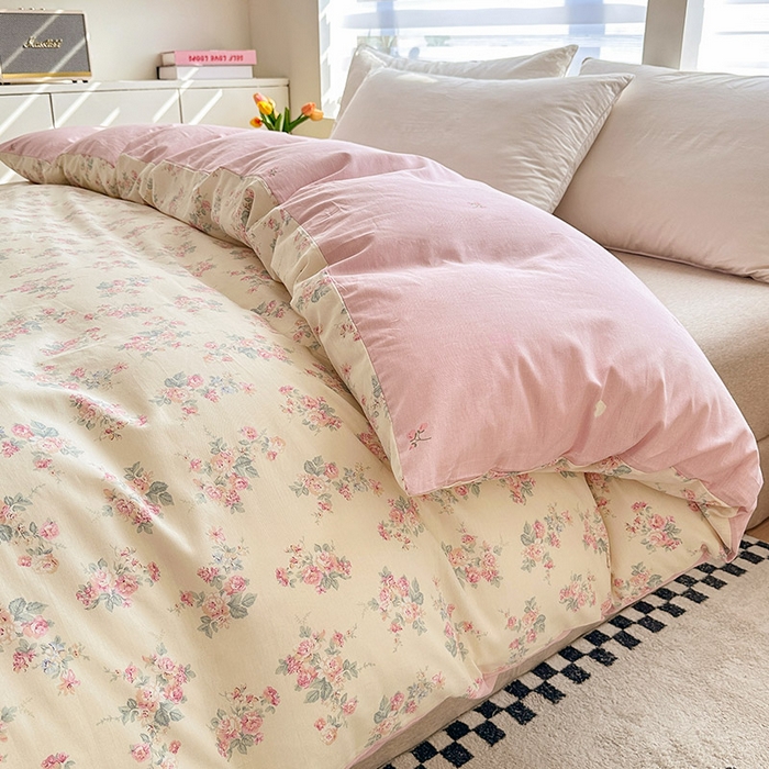 91家纺网 家纺一手货源 找家纺 绵庭家纺 2025新款12868全棉套件单品系列二四件套 若薇