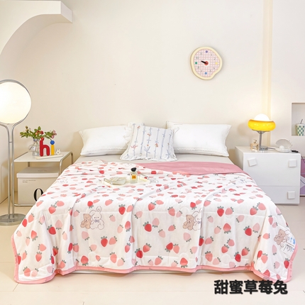 91家纺网 家纺一手货源 找家纺 （总）悦织湾家纺2025新款冰丝冰激凌夏被