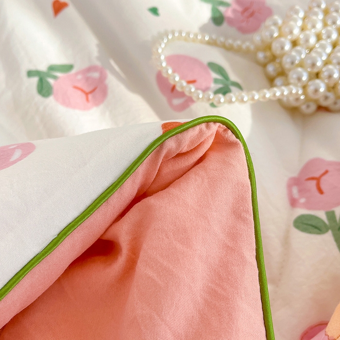 91家纺网 家纺一手货源 找家纺 太阳树家纺 2025新款A类母婴级双层纱大豆被大豆纤维夏被 曼塔玫瑰