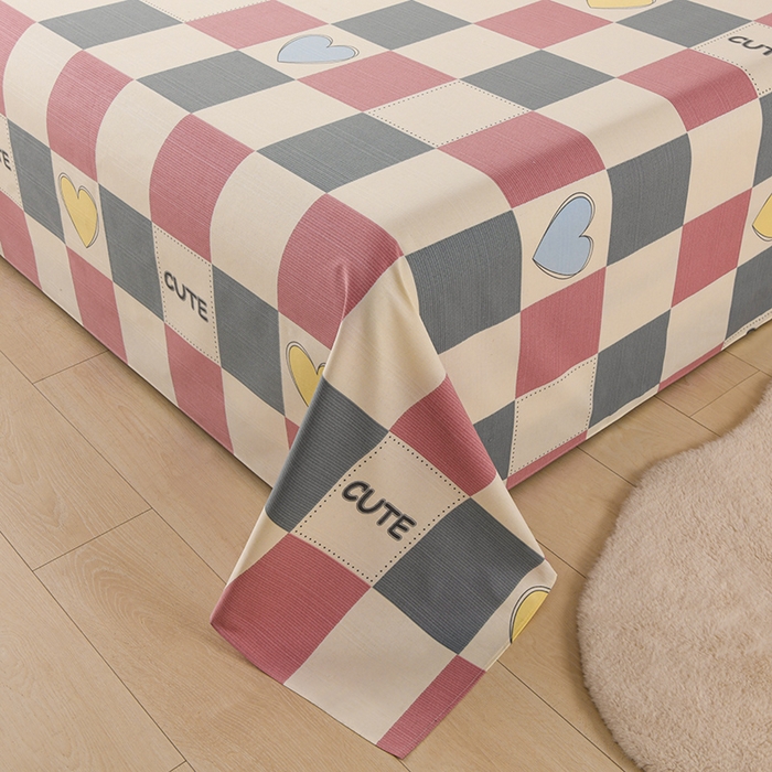 91家纺网 家纺一手货源 找家纺 润淳家居 2025新款老粗布三件套及单品 心格爱情