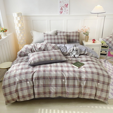 91家纺网 家纺一手货源 找家纺 （总）汣沐生活 2025新款针织棉印花款四件套