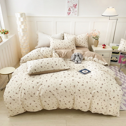 91家纺网 家纺一手货源 找家纺 （总）汣沐生活 2025新款针织棉印花款四件套