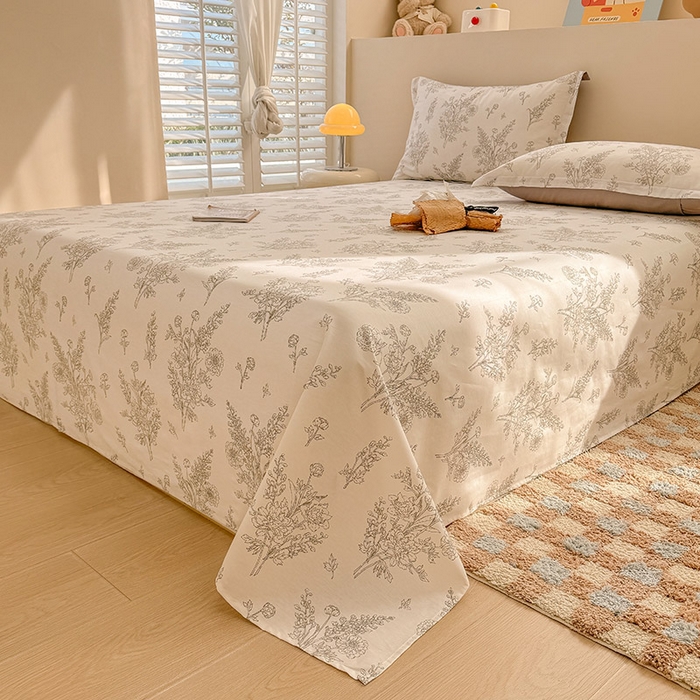 91家纺网 家纺一手货源 找家纺 绵庭家纺 2025新款12868全棉套件单品系列二单床单 苏夏觅影