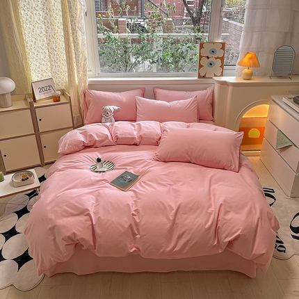 91家纺网 家纺一手货源 找家纺 （总）卡巴伦家纺 2025新款40支纯棉A类水洗棉四件套风格2