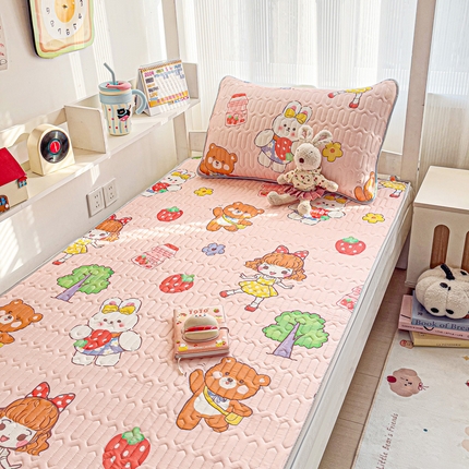 富馨莱 2025新款A类凉感丝空气纤维凉席学生款 小兔姑娘