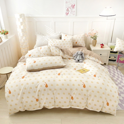 91家纺网 家纺一手货源 找家纺 （总）汣沐生活 2025新款针织棉印花款四件套