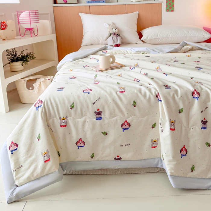 91家纺网 家纺一手货源 找家纺 宜梦家居【需要买家秀请联系老板】 2025新款双面纯棉夏被夏凉被系列 艺术熊熊