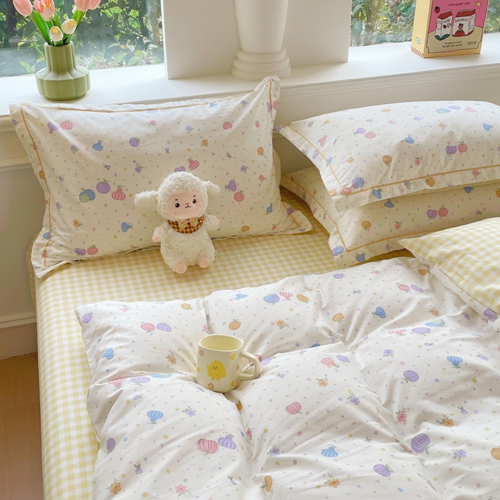 91家纺网 家纺一手货源 找家纺 铭博家纺 新款直播爆款网红全棉四件套13070印花吊边一字绣纯棉被套工艺款 星奈