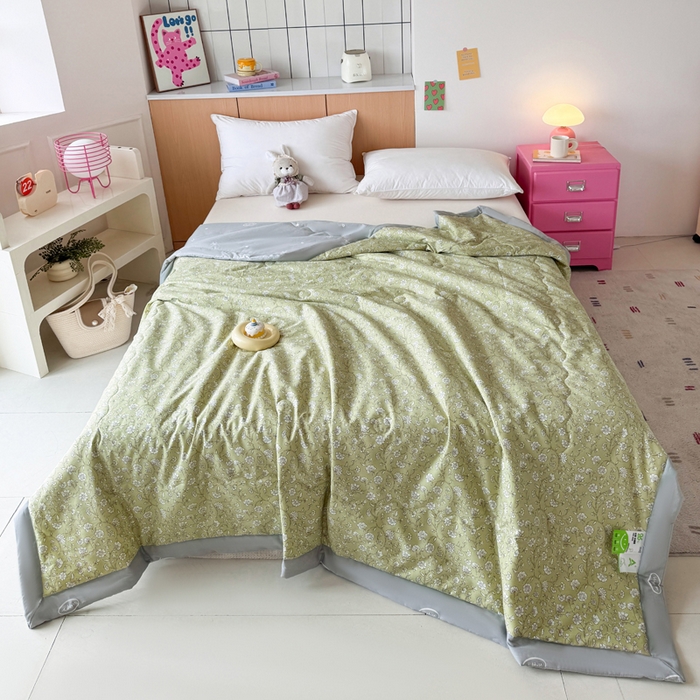 91家纺网 家纺一手货源 找家纺 宜梦家居【需要买家秀请联系老板】 2025新款双面纯棉夏被夏凉被系列 富贵满满