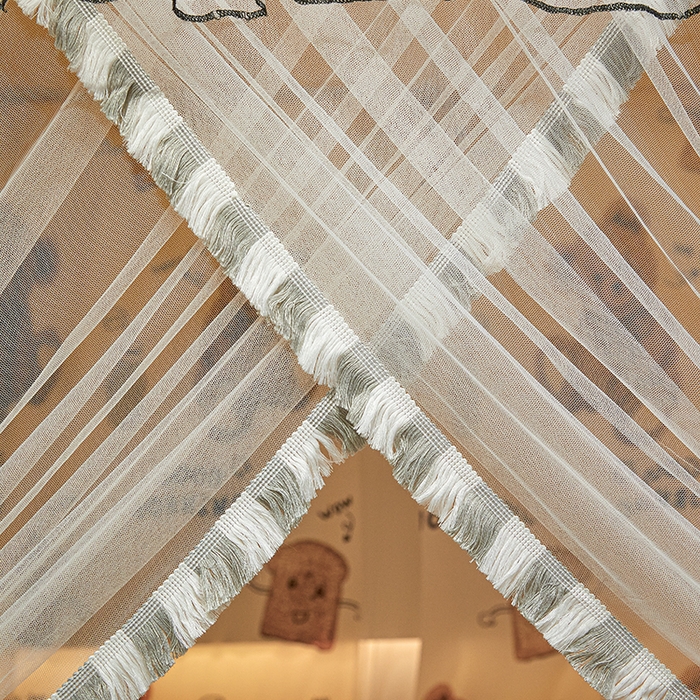 91家纺网 家纺一手货源 找家纺 锦逸家居 2025新款四季款三开门落地床幔蚊帐 幻城-早安宝贝