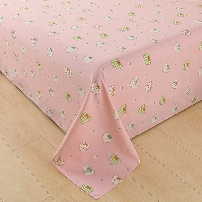 91家纺网 家纺一手货源 找家纺 润淳家居 2025新款老粗布三件套及单品 公主心愿 粉