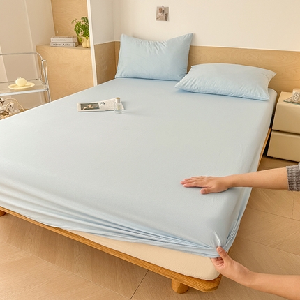 91家纺网 家纺一手货源 找家纺 （总）晓时候 2025新款100%全棉色织水洗棉床笠全棉床笠纯棉床笠