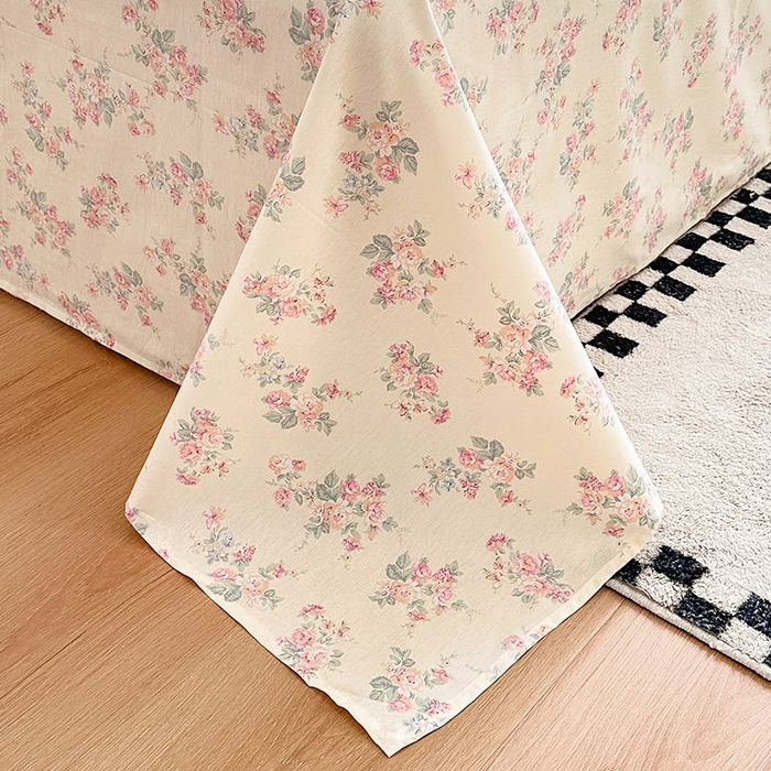 91家纺网 家纺一手货源 找家纺 绵庭家纺 2025新款12868全棉套件单品系列二单床单 若薇