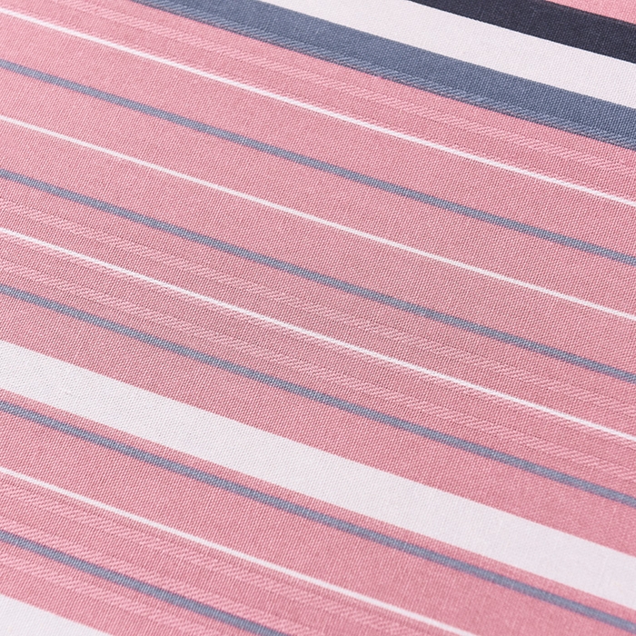 91家纺网 家纺一手货源 找家纺 润淳家居 2025新款老粗布三件套及单品 条纹情怀 豆沙