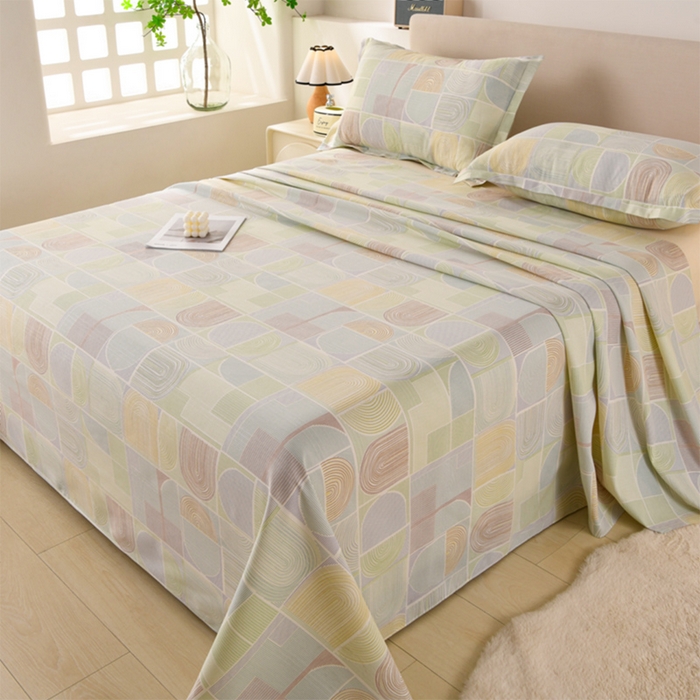 91家纺网 家纺一手货源 找家纺 润淳家居 2025新款老粗布三件套及单品 布兰迪