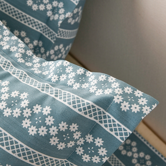 91家纺网 家纺一手货源 找家纺 润淳家居 2025新款老粗布三件套及单品 花条时尚 蓝