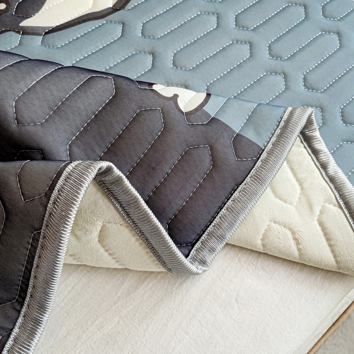 91家纺网 家纺一手货源 找家纺 富馨莱 2025新款A类凉感丝空气纤维凉席学生款 柯基