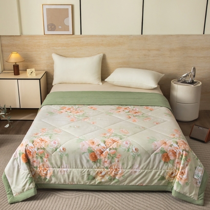 大世界被王  2025新款亲肤舒适佰花锦夏被夏凉被空调被 花曼香提