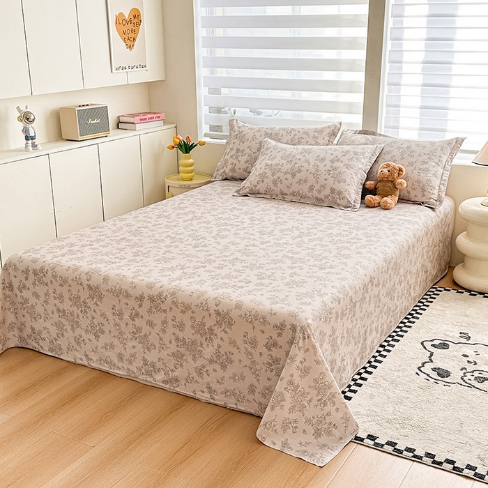 91家纺网 家纺一手货源 找家纺 绵庭家纺 2025新款12868全棉套件单品系列二单床单 摩菲